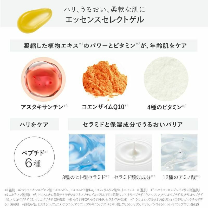 オールインワンゲル ハリケア☆エッセンスセレクトゲル／エッセンス 